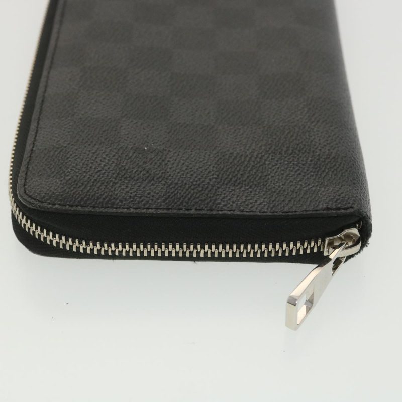 LOUIS VUITTON Damier Graphite Zippy Organizer Long Wallet N63077 LV 38242 - Logoexplore - Image 4