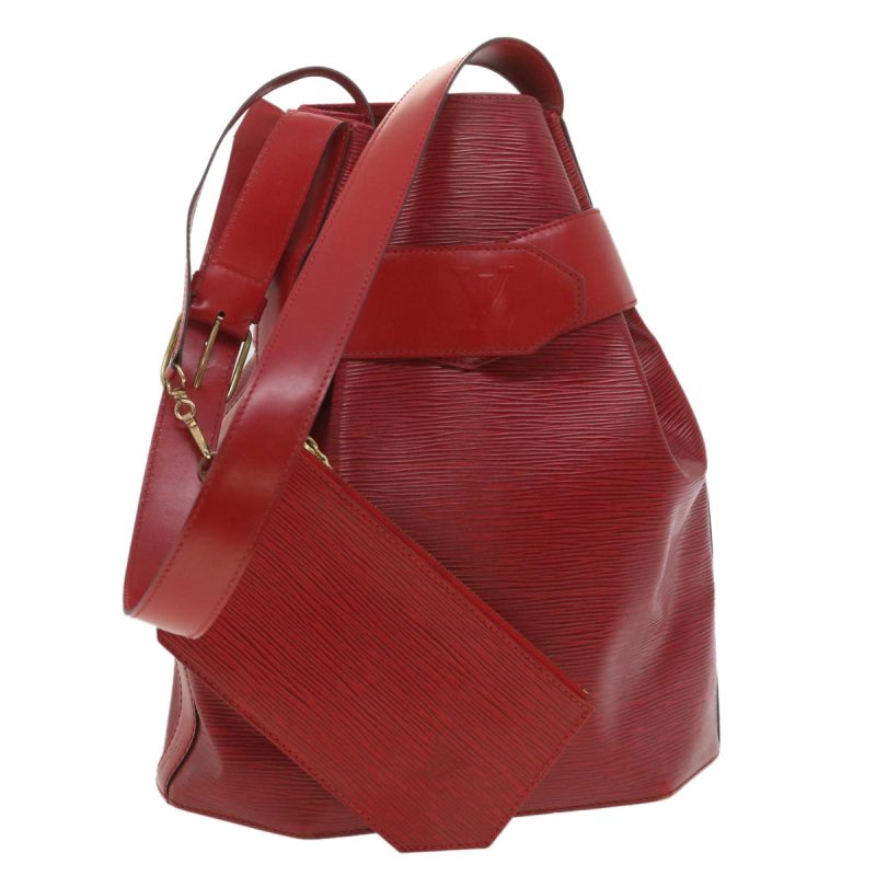 LOUIS VUITTON Epi Sac Depaule PM Shoulder Bag Red M80207 LV 38365 - Logoexplore