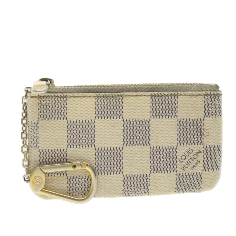 LOUIS VUITTON Damier Azur Pochette Cles Coin Purse N62659 38447 - Logoexplore