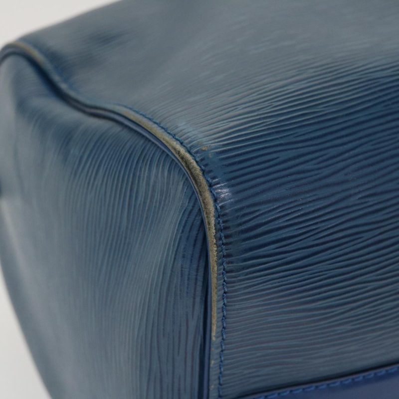 LOUIS VUITTON Epi Speedy 30 Hand Bag Toledo Blue M43005 LV 38527 - Logoexplore - Image 9