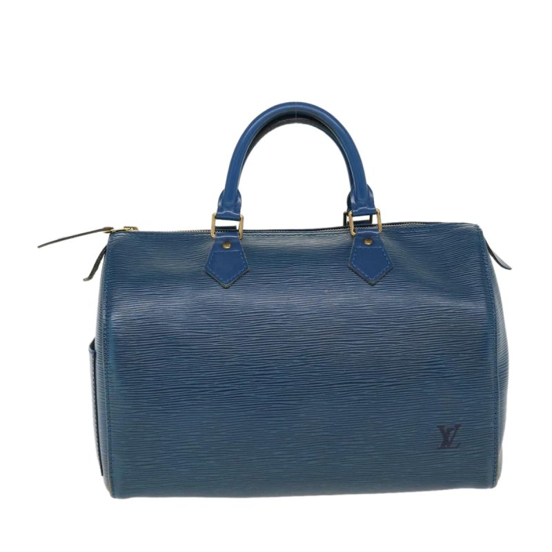 LOUIS VUITTON Epi Speedy 30 Hand Bag Toledo Blue M43005 LV 38527 - Logoexplore - Image 2