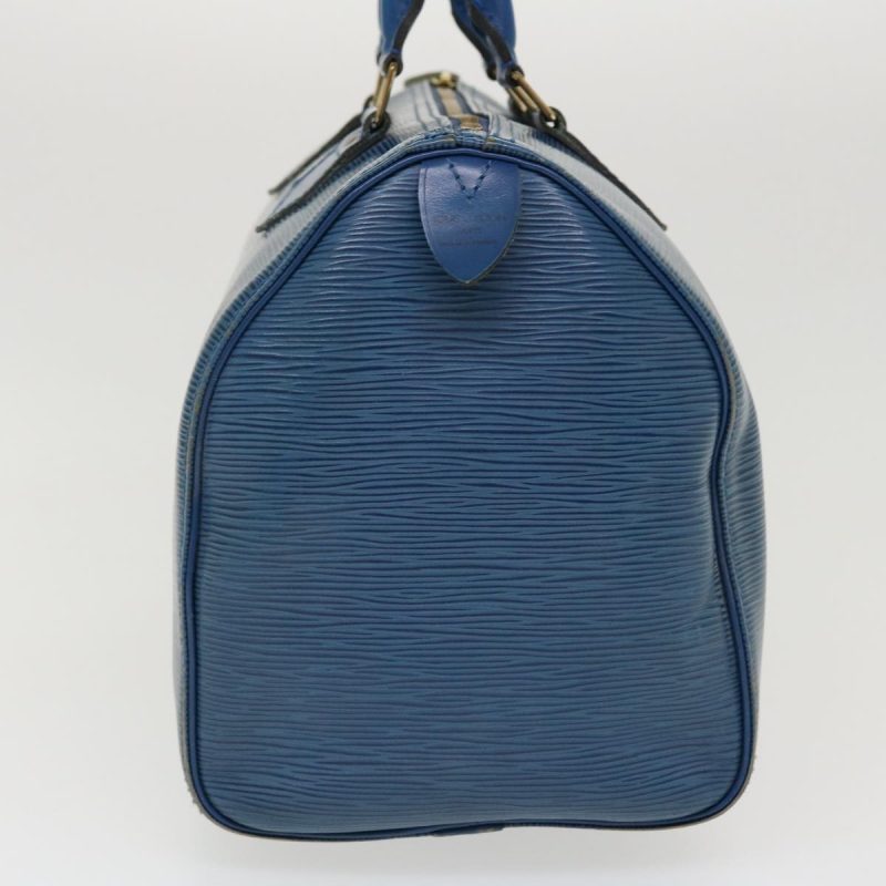 LOUIS VUITTON Epi Speedy 30 Hand Bag Toledo Blue M43005 LV 38527 - Logoexplore - Image 3