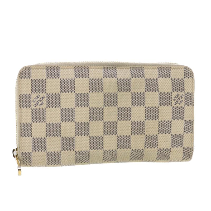 LOUIS VUITTON Damier Azur Zippy Organizer Long Wallet N60012 LV 38529 - Logoexplore
