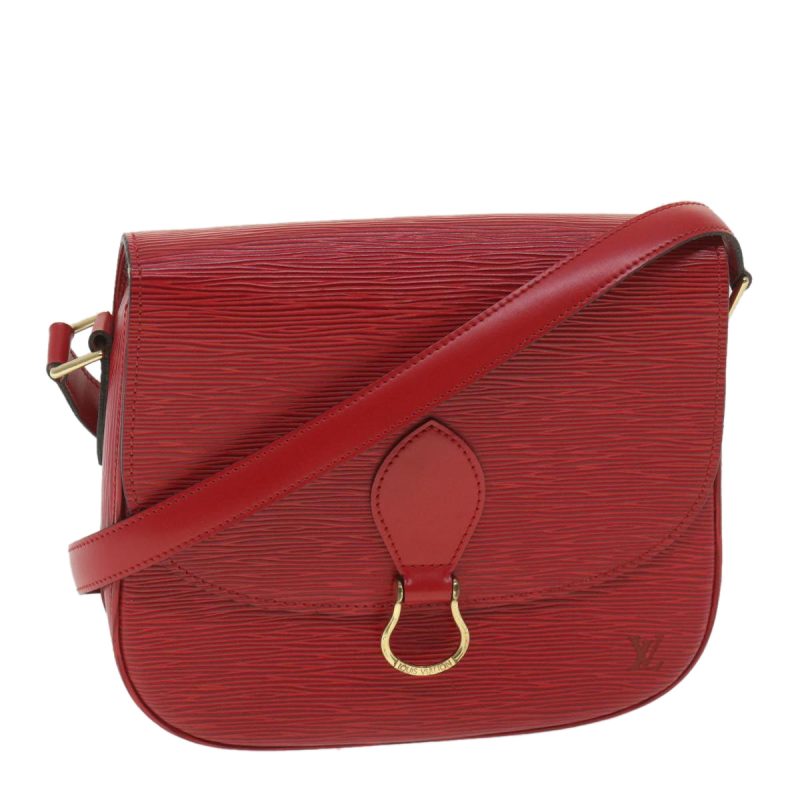 LOUIS VUITTON Epi Saint Cloud GM Shoulder Bag Red M52197 LV 38560 - Logoexplore