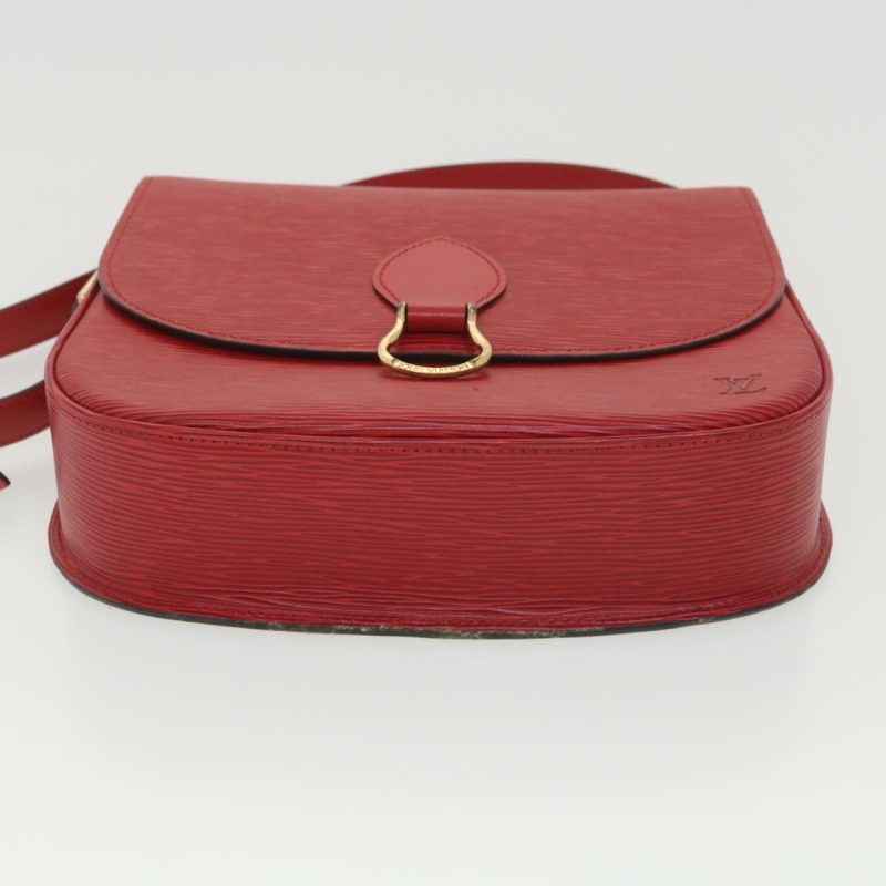 LOUIS VUITTON Epi Saint Cloud GM Shoulder Bag Red M52197 LV 38560 - Logoexplore - Image 5