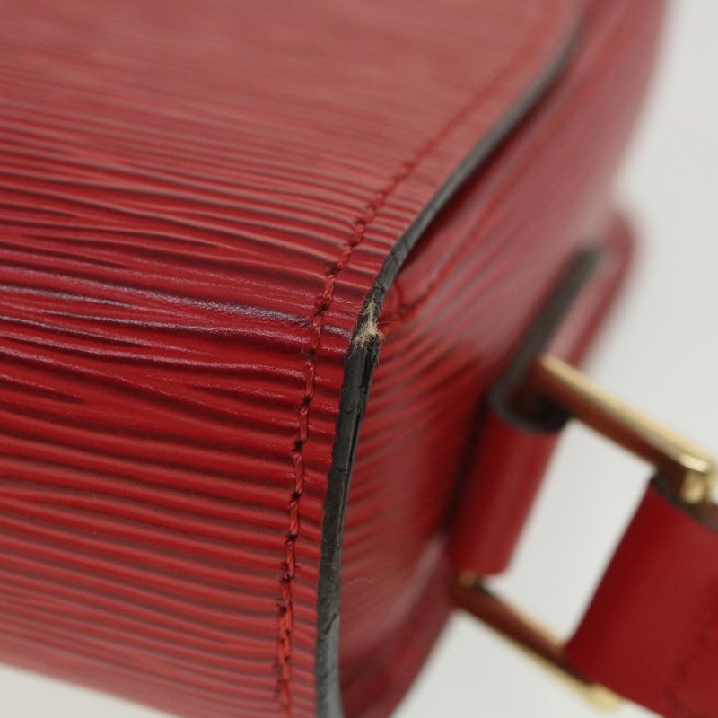 LOUIS VUITTON Epi Saint Cloud GM Shoulder Bag Red M52197 LV 38560 - Logoexplore - Image 6