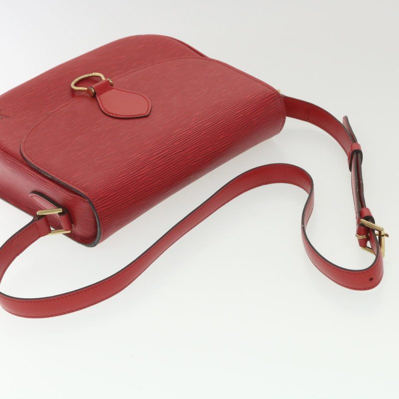 LOUIS VUITTON Epi Saint Cloud GM Shoulder Bag Red M52197 LV 38560 - Logoexplore - Image 7