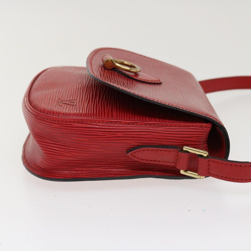 LOUIS VUITTON Epi Saint Cloud PM Shoulder Bag Red M52217 LV 38586 - Logoexplore - Image 4