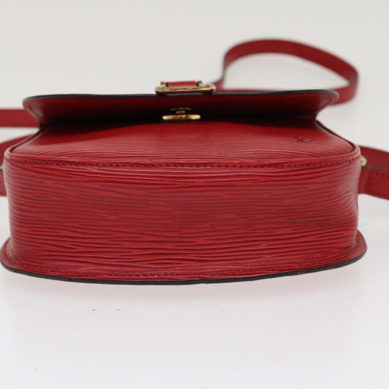 LOUIS VUITTON Epi Saint Cloud PM Shoulder Bag Red M52217 LV 38586 - Logoexplore - Image 5