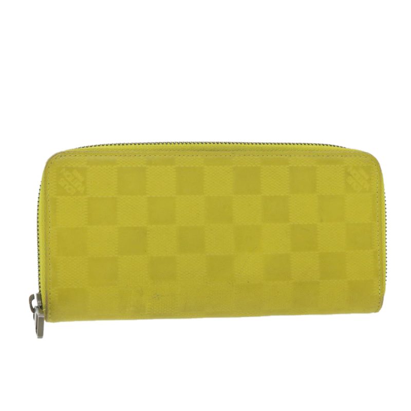 LOUIS VUITTON Damier Infini Zippy Wallet Vertical Wallet Yellow N62236 LV 38679 - Logoexplore