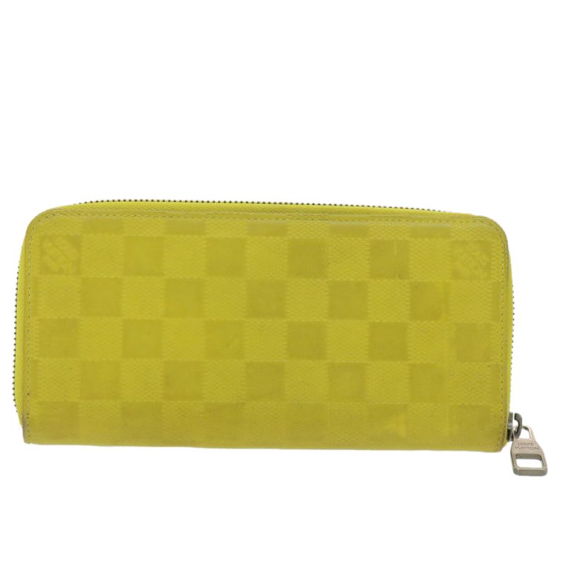 LOUIS VUITTON Damier Infini Zippy Wallet Vertical Wallet Yellow N62236 LV 38679 - Logoexplore - Image 2