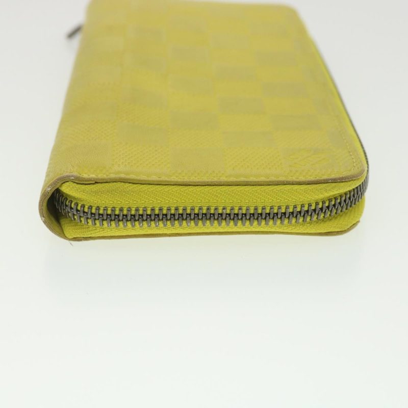 LOUIS VUITTON Damier Infini Zippy Wallet Vertical Wallet Yellow N62236 LV 38679 - Logoexplore - Image 3