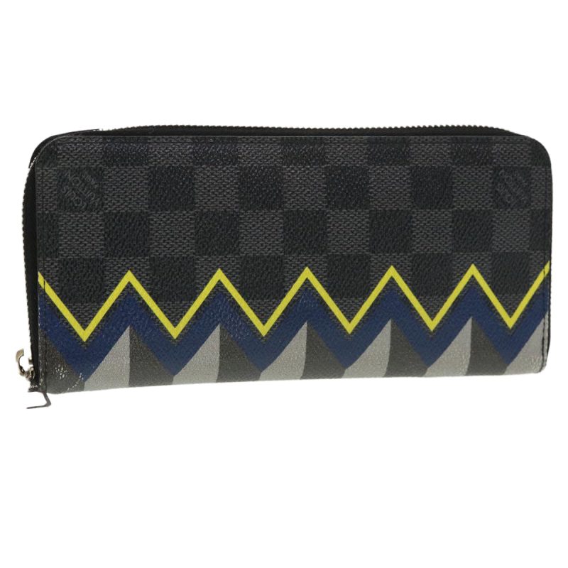 LOUIS VUITTON Damier Graphite Zippy Wallet Vertical Wallet N61253 LV 38889 - Logoexplore