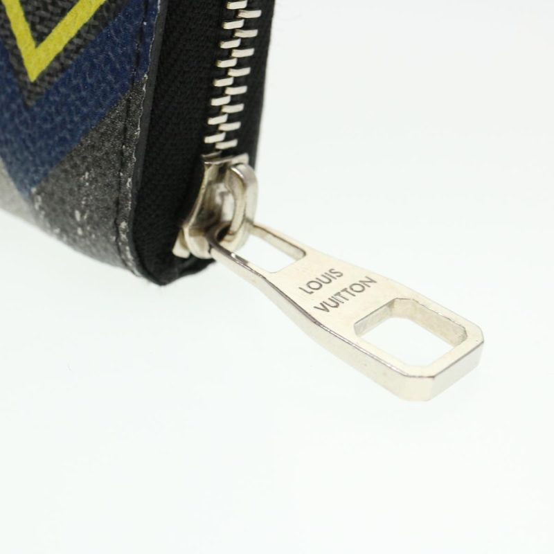 LOUIS VUITTON Damier Graphite Zippy Wallet Vertical Wallet N61253 LV 38889 - Logoexplore - Image 8