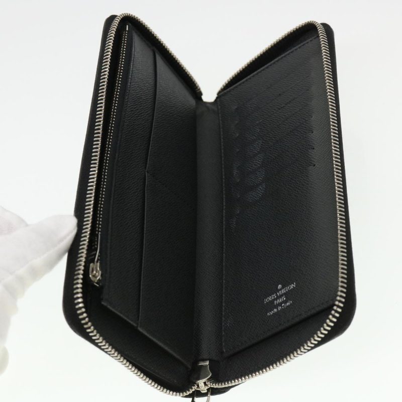 LOUIS VUITTON Damier Graphite Zippy Wallet Vertical Wallet N61253 LV 38889 - Logoexplore - Image 9