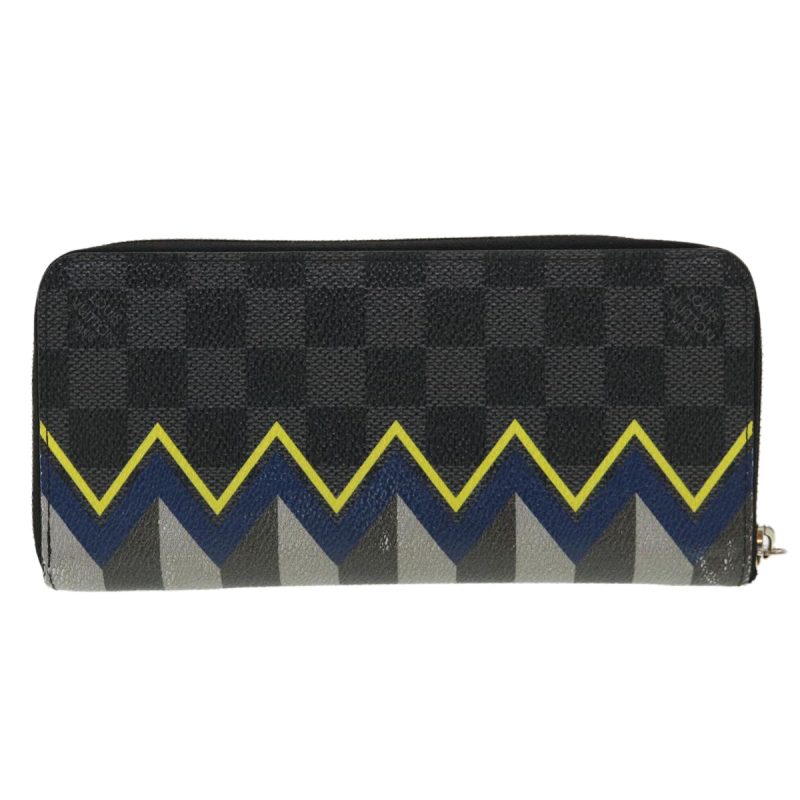 LOUIS VUITTON Damier Graphite Zippy Wallet Vertical Wallet N61253 LV 38889 - Logoexplore - Image 2