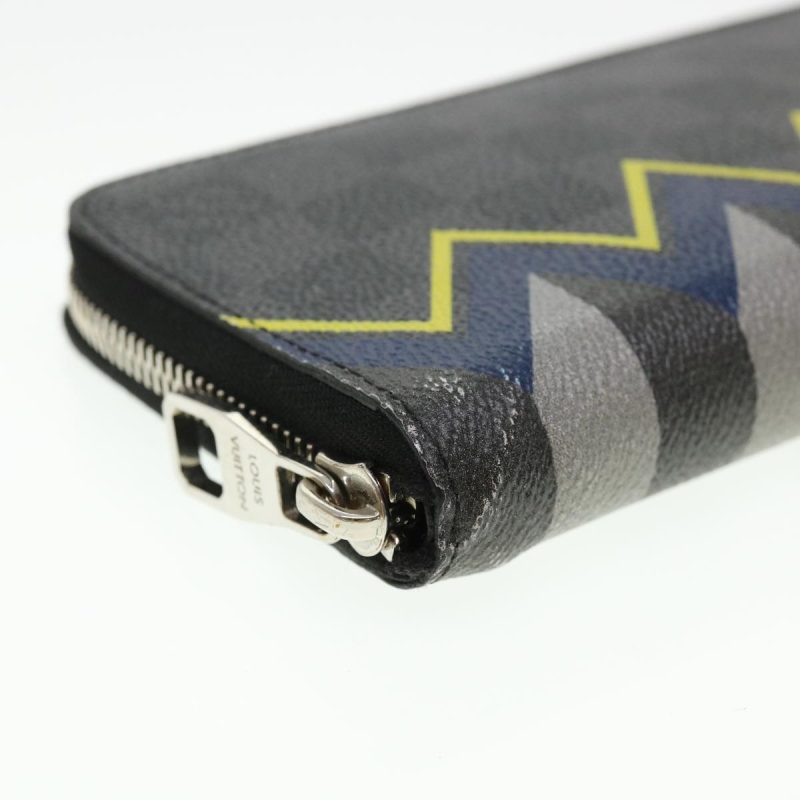 LOUIS VUITTON Damier Graphite Zippy Wallet Vertical Wallet N61253 LV 38889 - Logoexplore - Image 7