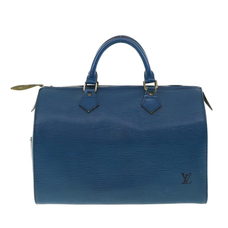 LOUIS VUITTON Epi Speedy 30 Hand Bag Toledo Blue M43005 LV 39078 - Logoexplore - Image 2
