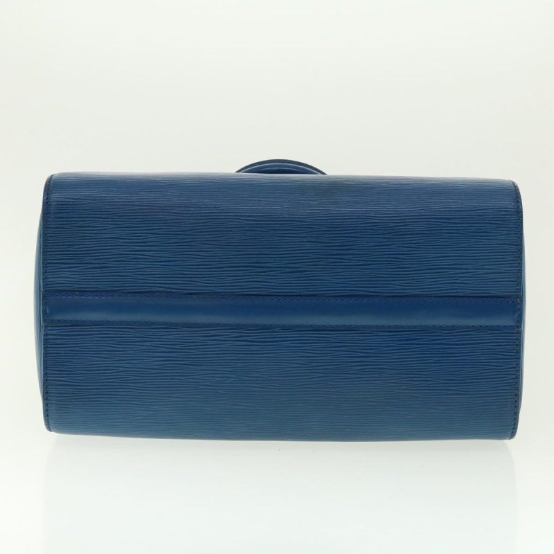 LOUIS VUITTON Epi Speedy 30 Hand Bag Toledo Blue M43005 LV 39078 - Logoexplore - Image 5