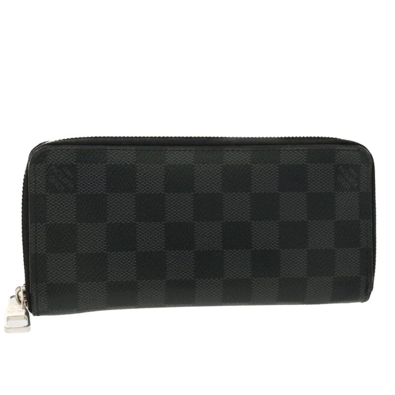 LOUIS VUITTON Damier Graphite Zippy Wallet Vertical N63095  39379 - Logoexplore