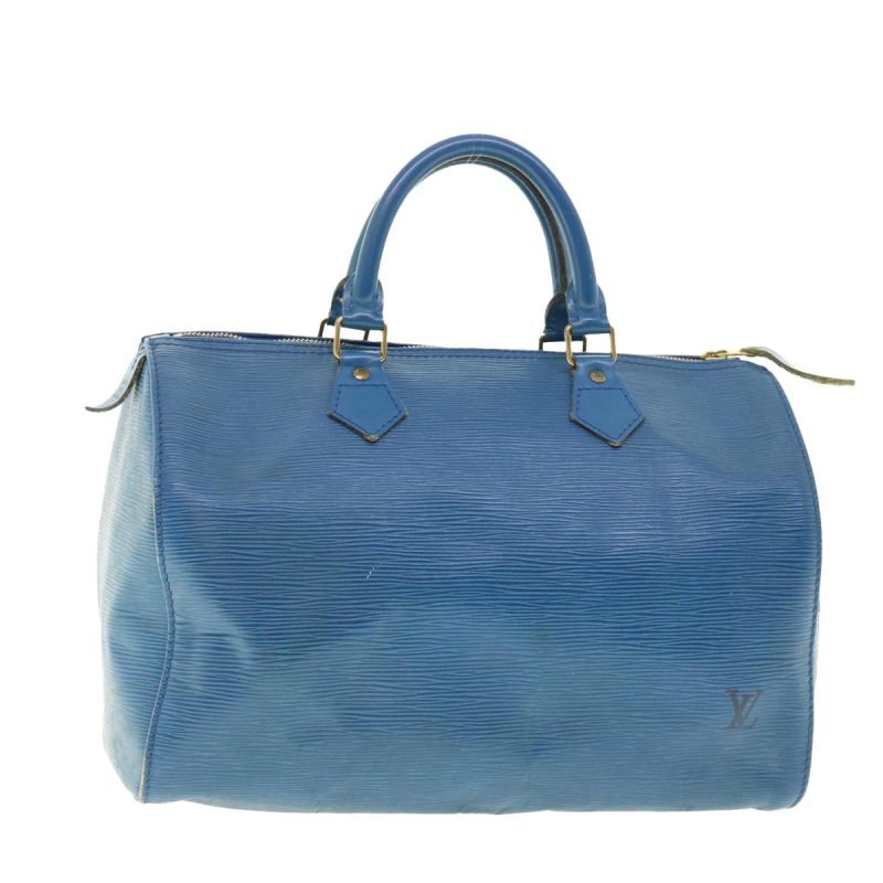 LOUIS VUITTON Epi Speedy 30 Hand Bag Toledo Blue M43005  39413 - Logoexplore