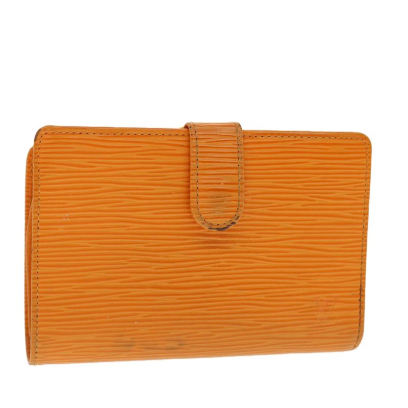 LOUIS VUITTON Epi Porte Monnaie Billets Viennois Wallet Orange - Logoexplore