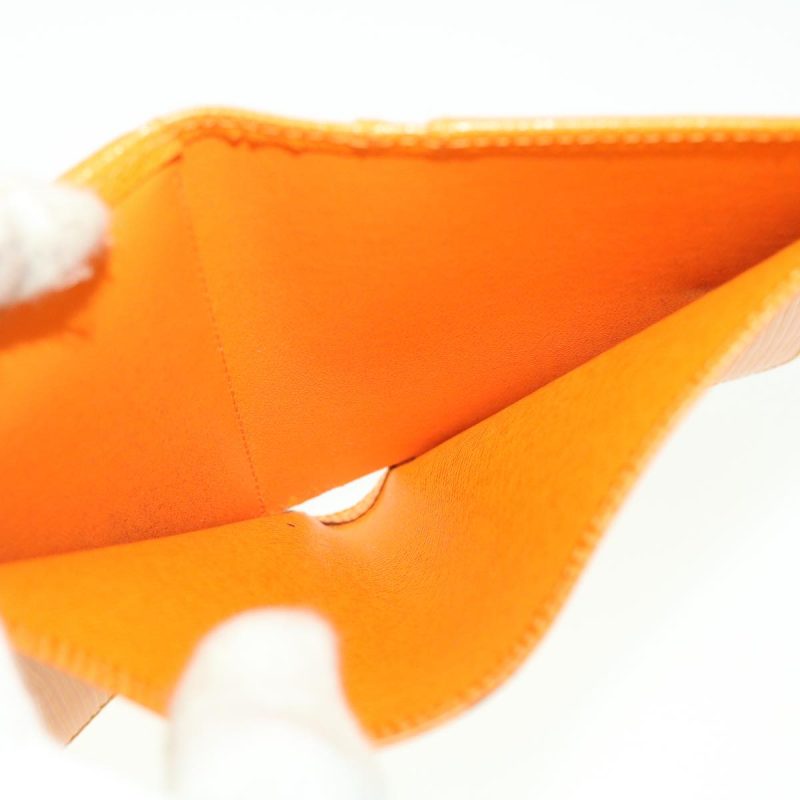 LOUIS VUITTON Epi Porte Monnaie Billets Viennois Wallet Orange - Logoexplore - Image 9