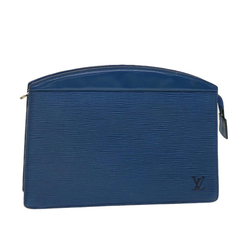 LOUIS VUITTON Epi Trousse Crete Clutch Bag Blue M48405 LV 39974 - Logoexplore