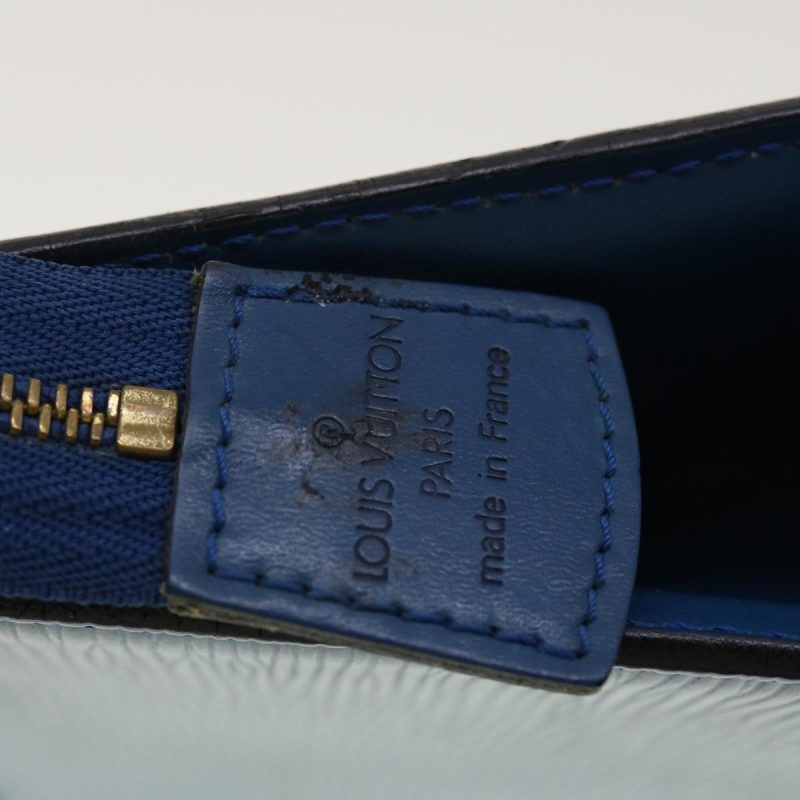 LOUIS VUITTON Epi Trousse Crete Clutch Bag Blue M48405 LV 39974 - Logoexplore - Image 9