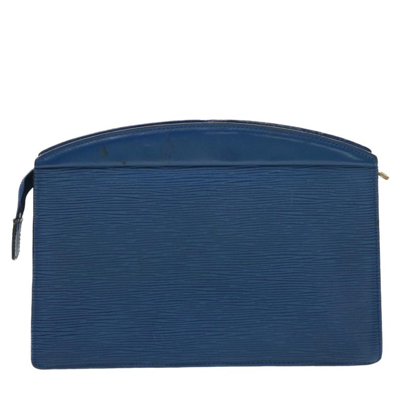 LOUIS VUITTON Epi Trousse Crete Clutch Bag Blue M48405 LV 39974 - Logoexplore - Image 2