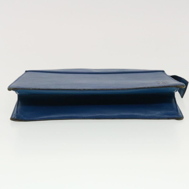 LOUIS VUITTON Epi Trousse Crete Clutch Bag Blue M48405 LV 39974 - Logoexplore - Image 6