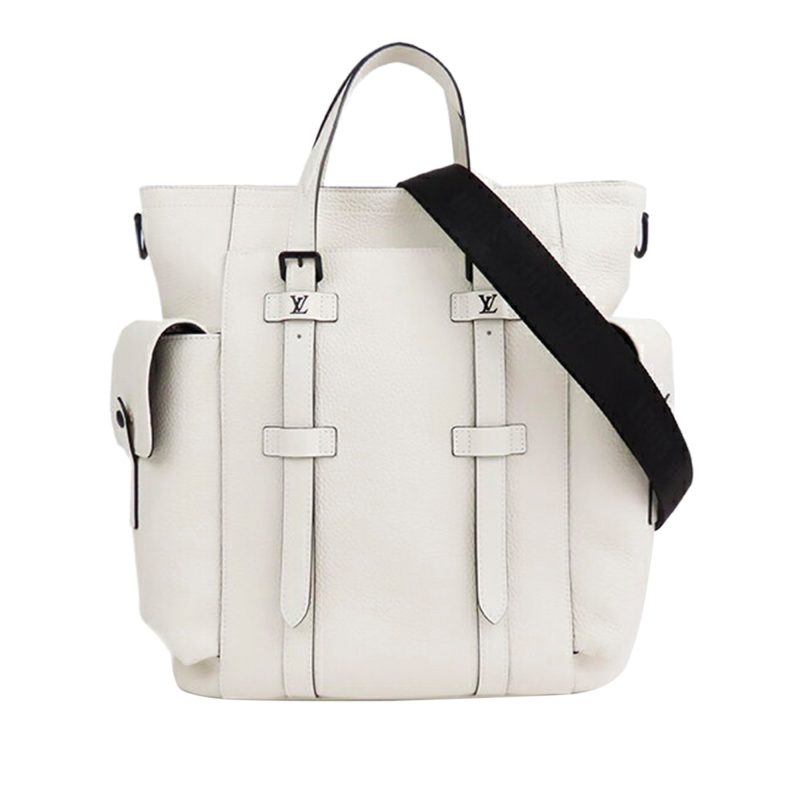 Louis Vuitton Christopher Tote White Taurillon - Logoexplore