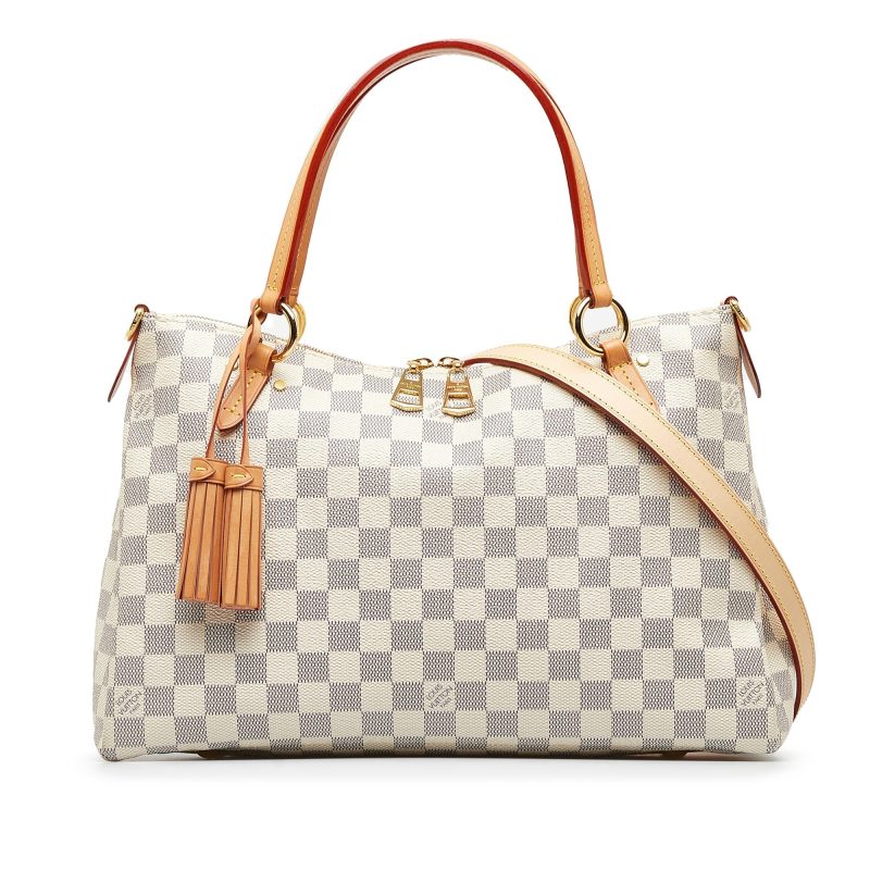 LOUIS VUITTON Damier Azur Lymington Satchel - Logoexplore