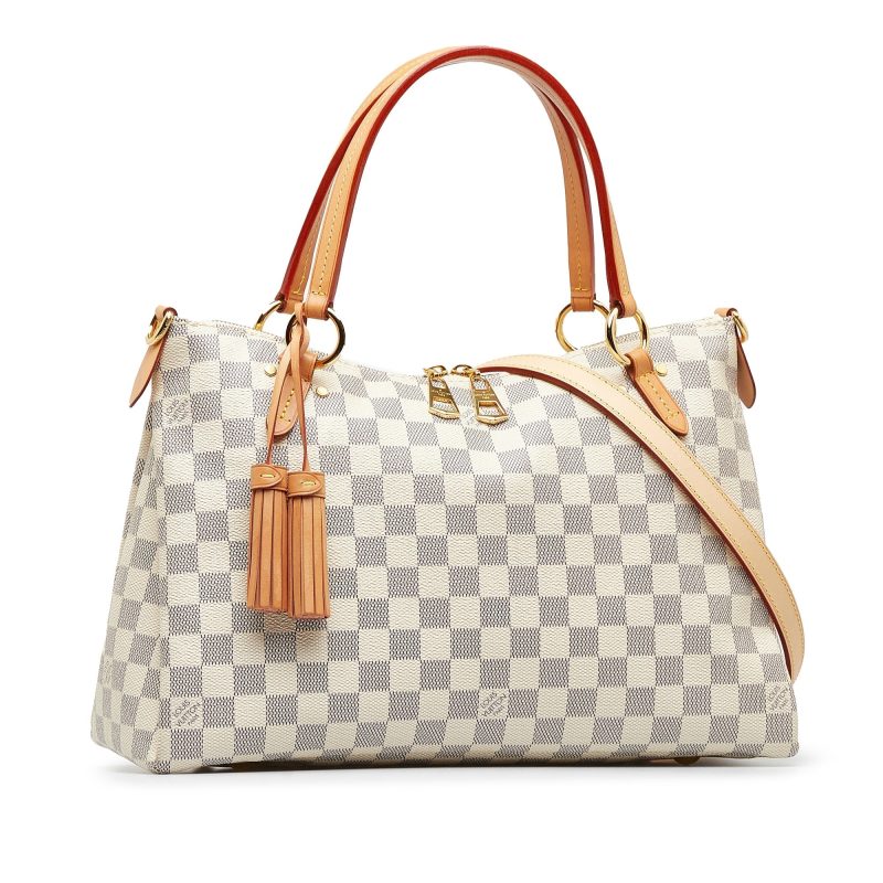 LOUIS VUITTON Damier Azur Lymington Satchel - Logoexplore - Image 2