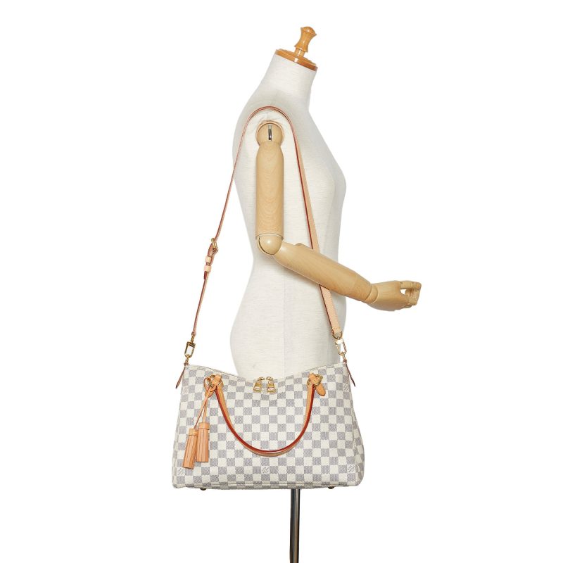 LOUIS VUITTON Damier Azur Lymington Satchel - Logoexplore - Image 8