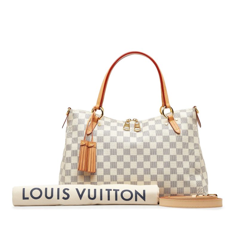 LOUIS VUITTON Damier Azur Lymington Satchel - Logoexplore - Image 9