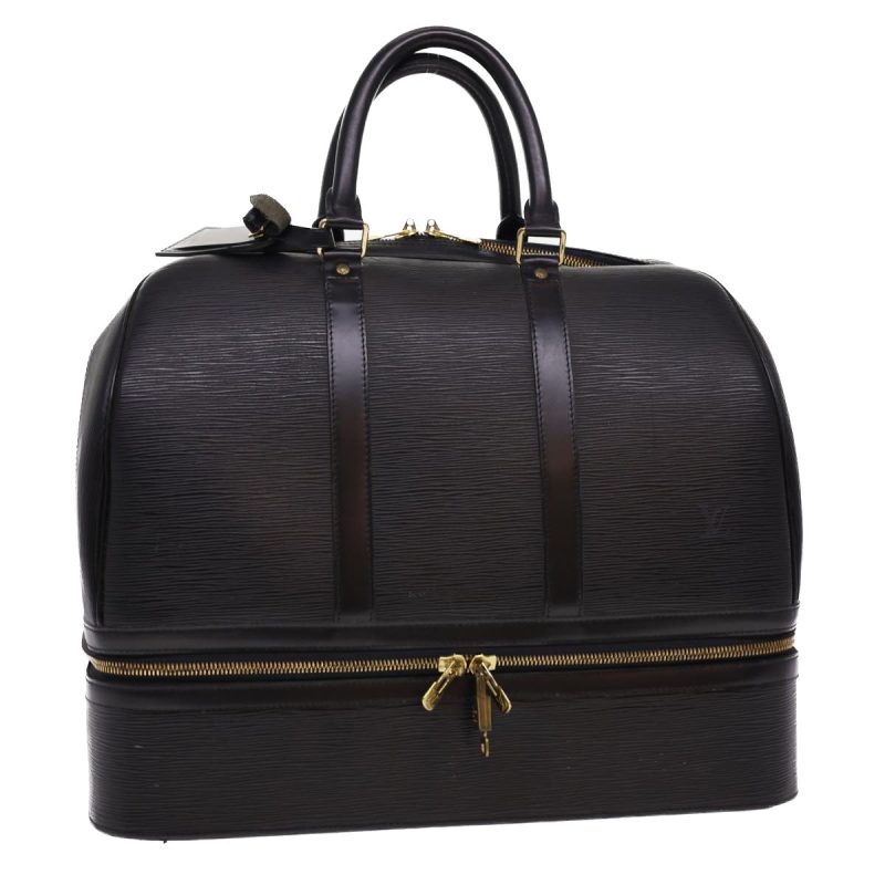 LOUIS VUITTON Epi Sac Sports Boston Bag SPO Black  40014 - Logoexplore