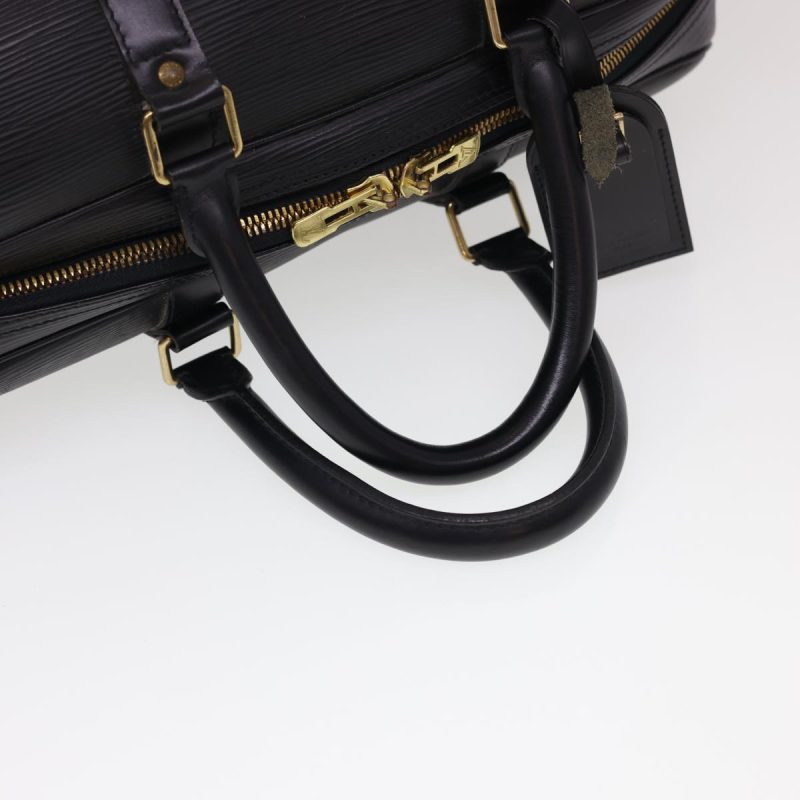 LOUIS VUITTON Epi Sac Sports Boston Bag SPO Black  40014 - Logoexplore - Image 7
