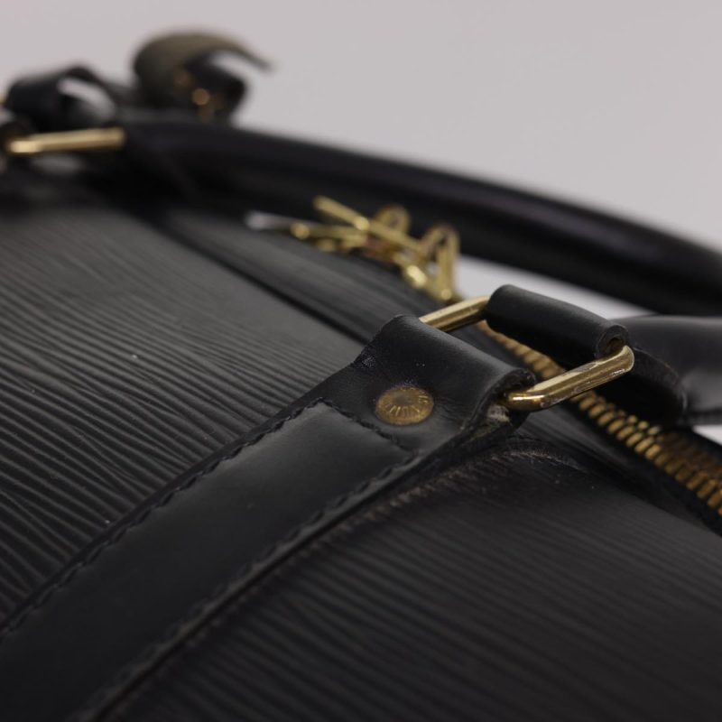 LOUIS VUITTON Epi Sac Sports Boston Bag SPO Black  40014 - Logoexplore - Image 8
