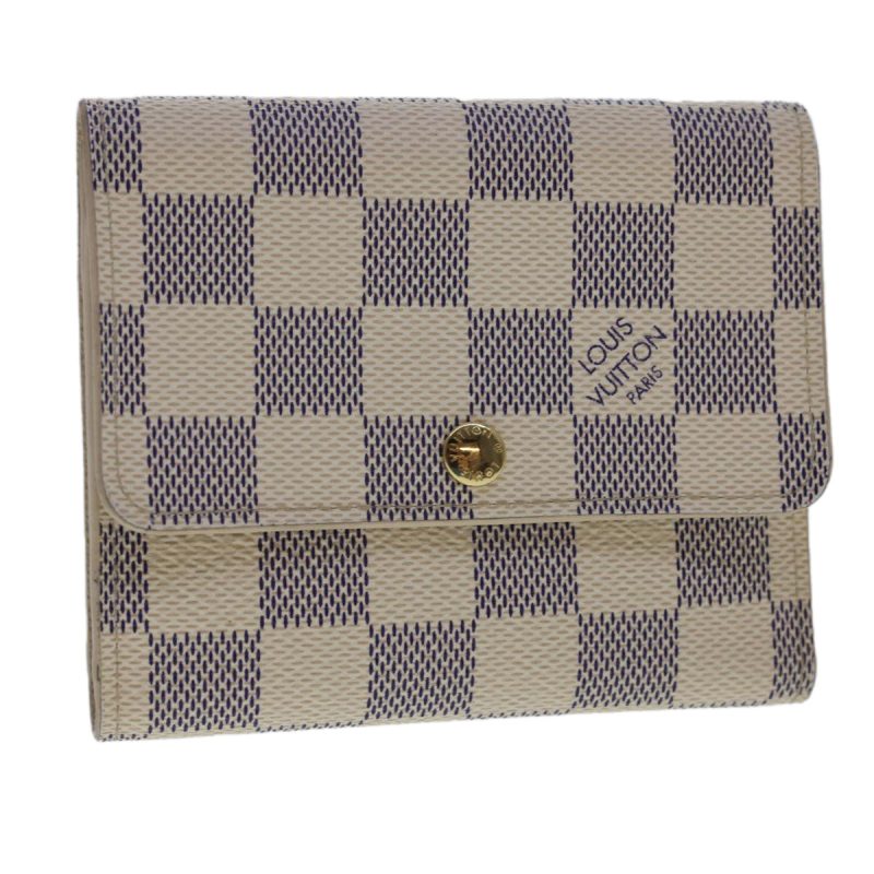 LOUIS VUITTON Damier Azur Portefeuille Anais Trifold Wallet N63241  40180 - Logoexplore