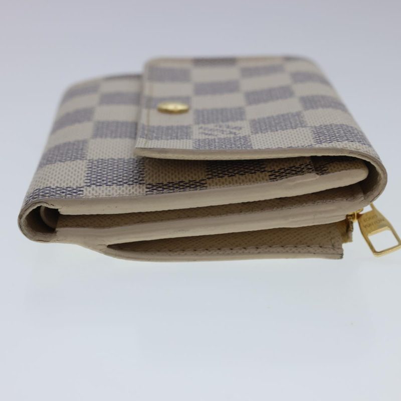 LOUIS VUITTON Damier Azur Portefeuille Anais Trifold Wallet N63241  40180 - Logoexplore - Image 4