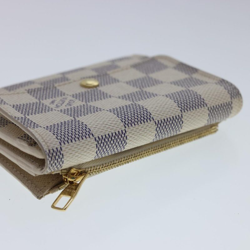 LOUIS VUITTON Damier Azur Portefeuille Anais Trifold Wallet N63241  40180 - Logoexplore - Image 6