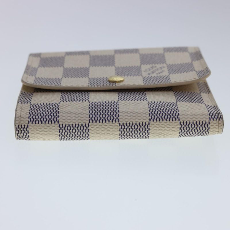 LOUIS VUITTON Damier Azur Portefeuille Anais Trifold Wallet N63241  40180 - Logoexplore - Image 5