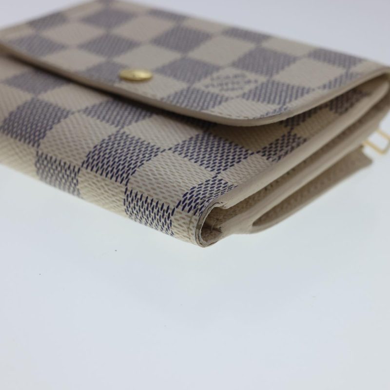 LOUIS VUITTON Damier Azur Portefeuille Anais Trifold Wallet N63241  40180 - Logoexplore - Image 7