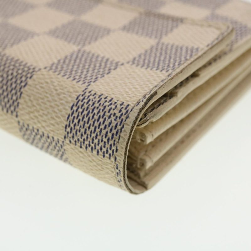LOUIS VUITTON Damier Azur Portefeuille Sarah Long Wallet N63208  40267 - Logoexplore - Image 8