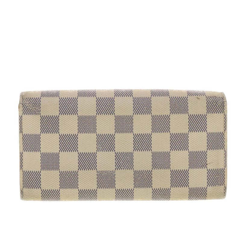 LOUIS VUITTON Damier Azur Portefeuille Sarah Long Wallet N63208  40267 - Logoexplore - Image 2
