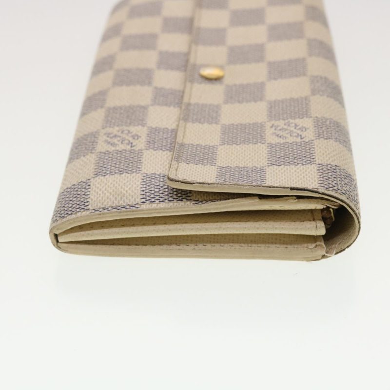 LOUIS VUITTON Damier Azur Portefeuille Sarah Long Wallet N63208  40267 - Logoexplore - Image 3