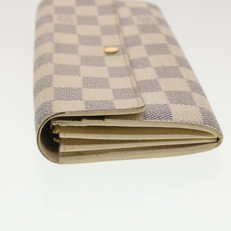 LOUIS VUITTON Damier Azur Portefeuille Sarah Long Wallet N63208  40267 - Logoexplore - Image 4