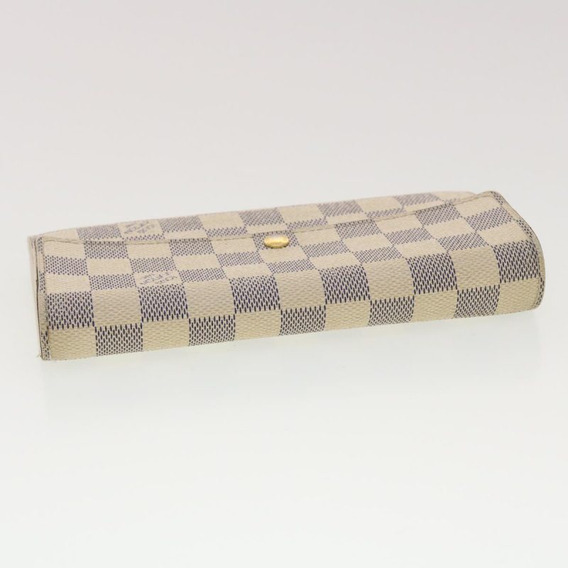 LOUIS VUITTON Damier Azur Portefeuille Sarah Long Wallet N63208  40267 - Logoexplore - Image 6