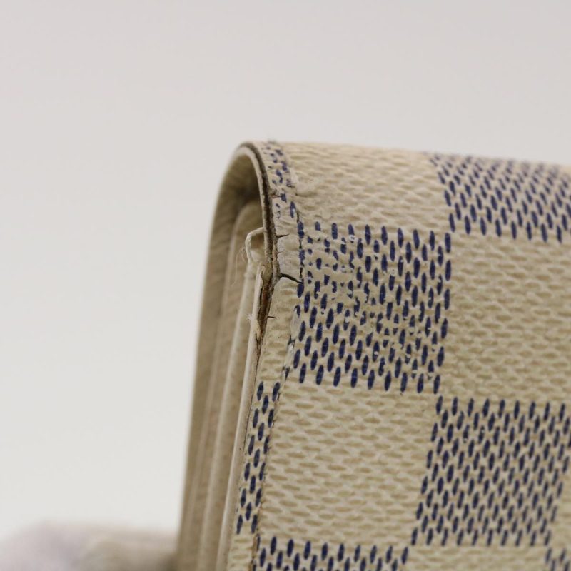LOUIS VUITTON Damier Azur Portefeuille Sarah Long Wallet N63208  40267 - Logoexplore - Image 7